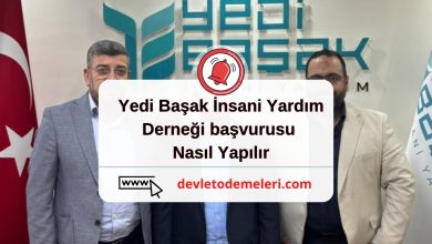 Yedi Başak İnsani Yardım derneği başvurusu