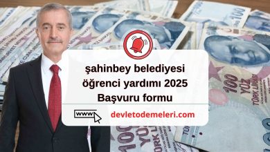 şahinbey belediyesi öğrenci yardımı 2025