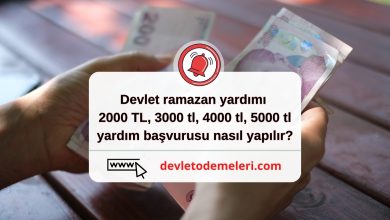 Devlet ramazan yardımı 2000 TL, 3000 tl, 4000 tl, 5000 tl yardım başvurusu nasıl yapılır?