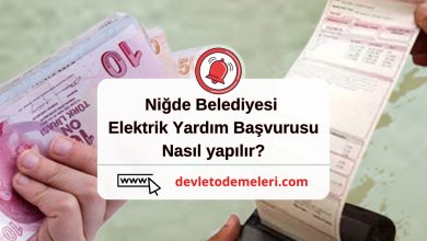 Niğde Belediyesi Elektrik Yardım Başvurusu nasıl yapılır?