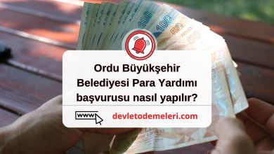 Ordu Büyükşehir Belediyesi Para Yardımı başvurusu nasıl yapılır?