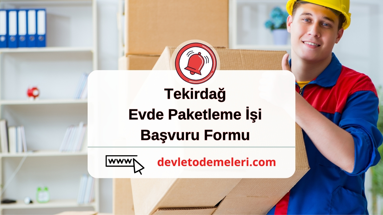 Tekirdağ Evde Paketleme İşi