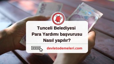 Tunceli Belediyesi Para Yardımı başvurusu nasıl yapılır? Başvuru formu